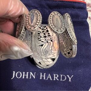 John Hardy Silver and Gold Cuff Bracelet
